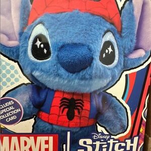 Disney Stitch Marvel Plush Toy - Blue and Red